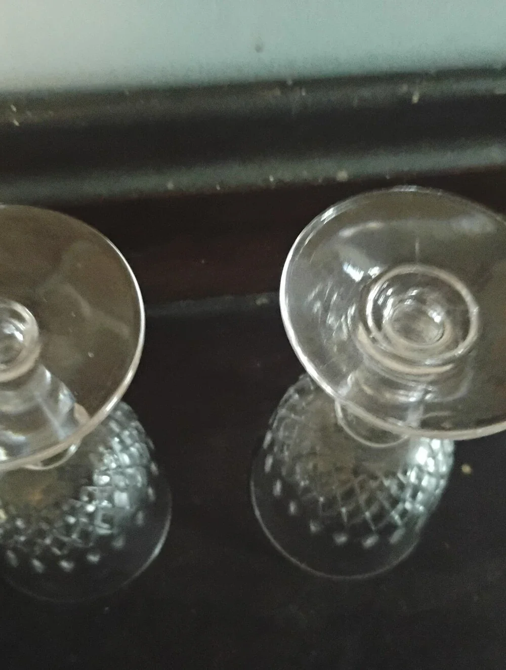 Crystal-Style Clear Goblet Wine Glasses - Set of 2